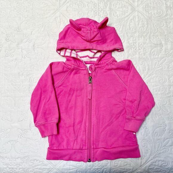 Hanna Andersson Bear Hoodie Sweatshirt Size 18-24 months - Picture 2 of 5